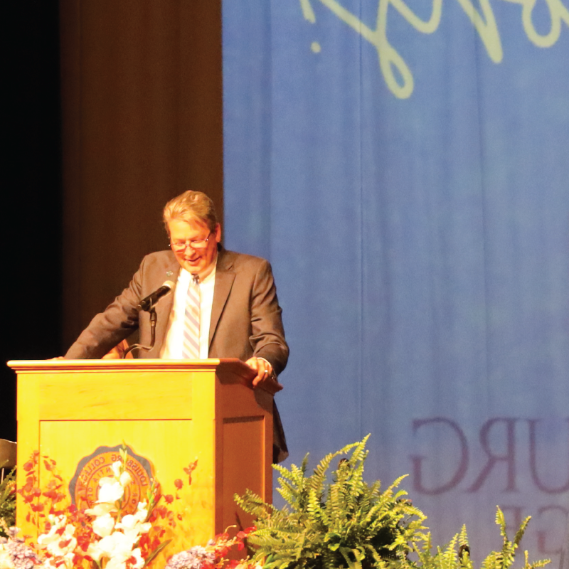 On April 25, 2024, Louisburg College held its annual Awards Day.  Students were honored and celebrated by faculty, staff, and their peers for their hard work and dedication throughout the school year. Awards were given and the newest members of the Louisburg College Phi Theta Kappa Honors Society were inducted.